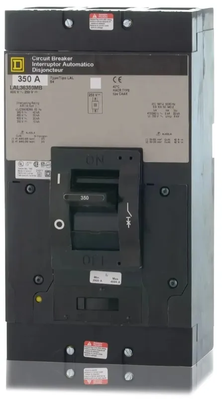 Best Seller Square D LAL36350MB - 350A 3 Pole Molded Case Circuit Breaker