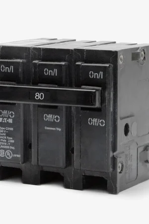Crafted Eaton / Cutler-Hammer BR380 - 80A 3 Pole Miniature Circuit Breaker