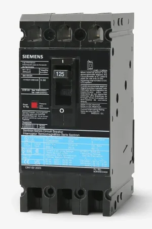 Buy Today Siemens ED43B125 - 125A 3 Pole Molded Case Circuit Breaker
