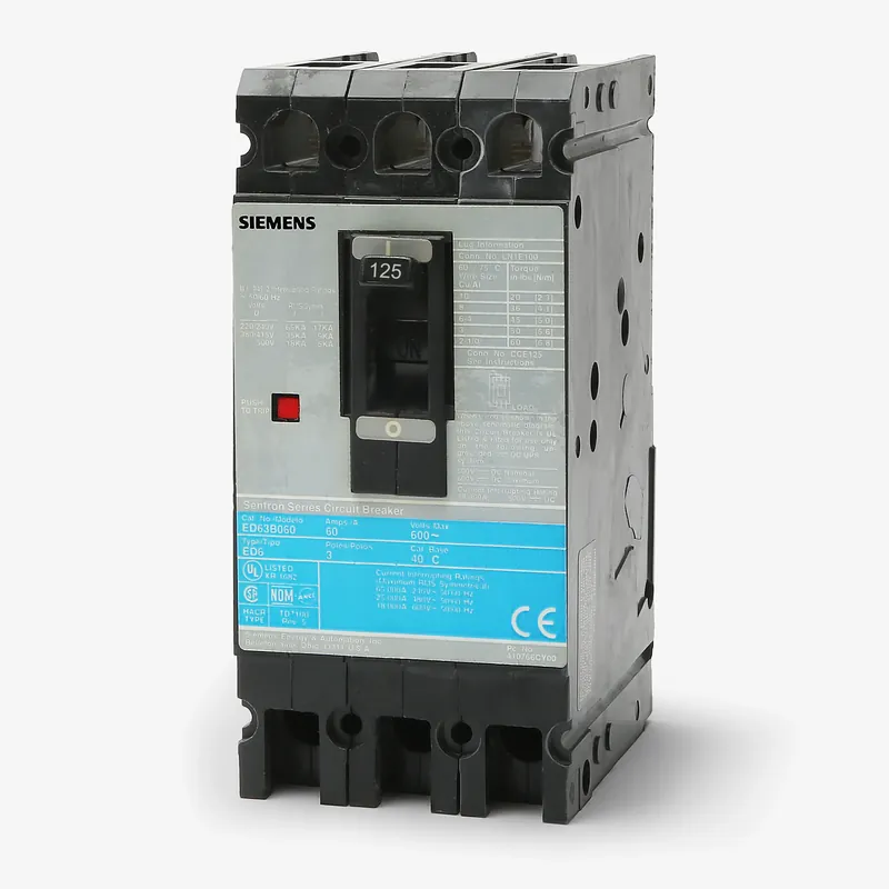 Siemens ED63B125 - 125A 3 Pole Molded Case Circuit Breaker Big Sale