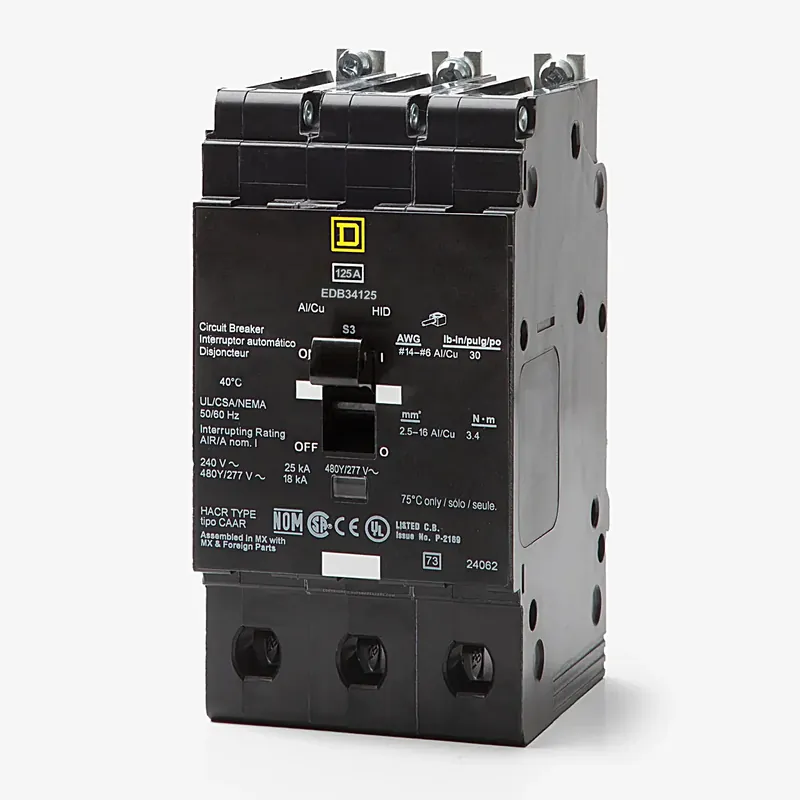 Square D EDB34125 - 125A 3 Pole Miniature Circuit Breaker Budget