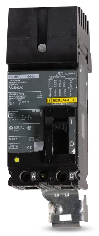 Today Only Square D FA22090AC - 90A 2 Pole Molded Case Circuit Breaker