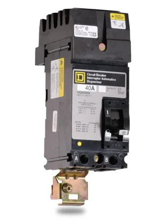 Top Rated Square D FA24040AB - 40A 2 Pole Molded Case Circuit Breaker