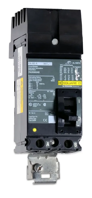 Last Chance Square D FA26060AB - 60A 2 Pole Molded Case Circuit Breaker