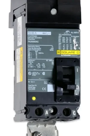 While Supplies Last Square D FA26060AC - 60A 2 Pole Molded Case Circuit Breaker