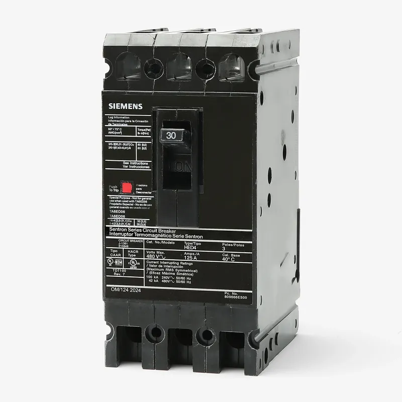 Siemens HHED63B030 - 30A 3 Pole Molded Case Circuit Breaker Trusted Brand
