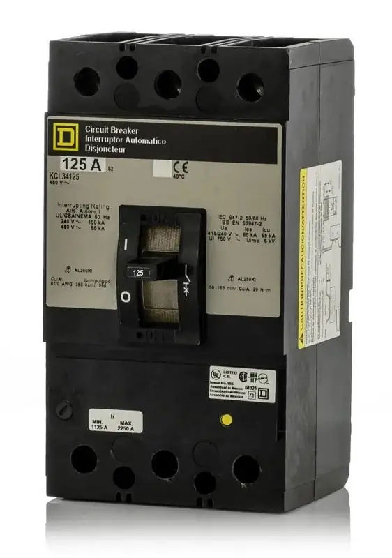 Square D KCL34125 - 125A 3 Pole Molded Case Circuit Breaker Price Drop