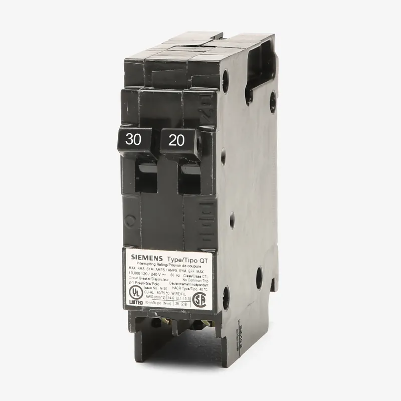 In Demand Siemens Q3020 - 30/20A Tandem Miniature Circuit Breaker