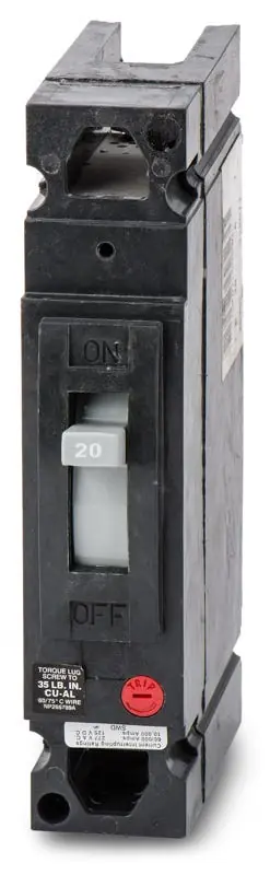 ABB / General Electric THED113020 - 20A 1 Pole Molded Case Circuit Breaker Hassle-Free Returns