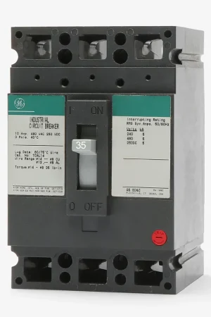 ABB / General Electric THED136035WL - 35A 3 Pole Molded Case Circuit Breaker Direct From Factory