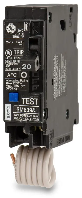 ABB / General Electric THQL1120AF - 20A AFCI Miniature Circuit Breaker Price Cut