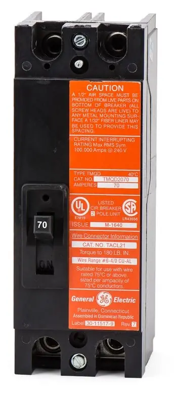 Trending ABB / General Electric TMQD22070 - 70A 2 Pole Molded Case Circuit Breaker