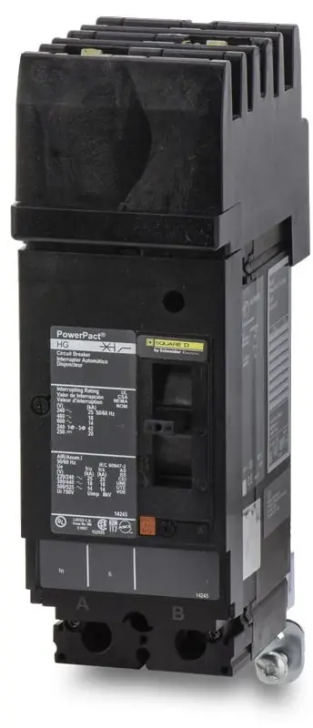 Square D HGA260602 - 60A 2 Pole Molded Case Circuit Breaker Crafted