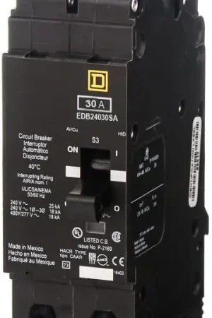 Authentic Square D EDB24030SA - 30A 2 Pole Molded Case Circuit Breaker