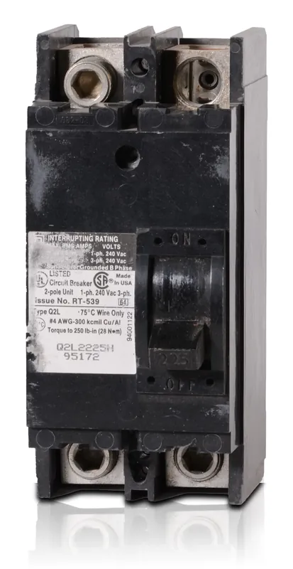 Square D Q2L2225H - 225A 2 Pole Molded Case Circuit Breaker Clearance