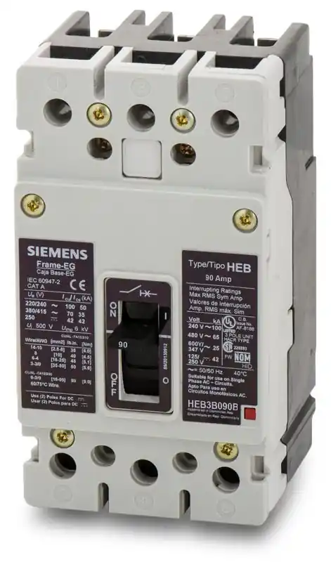 Siemens HEB3B090B - 90A 3 Pole Molded Case Circuit Breaker One Day Deal