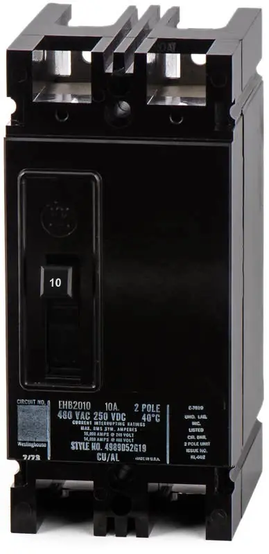 Seasonal Sale Eaton / Cutler-Hammer EHB2010 - 10A 2 Pole Molded Case Circuit Breaker