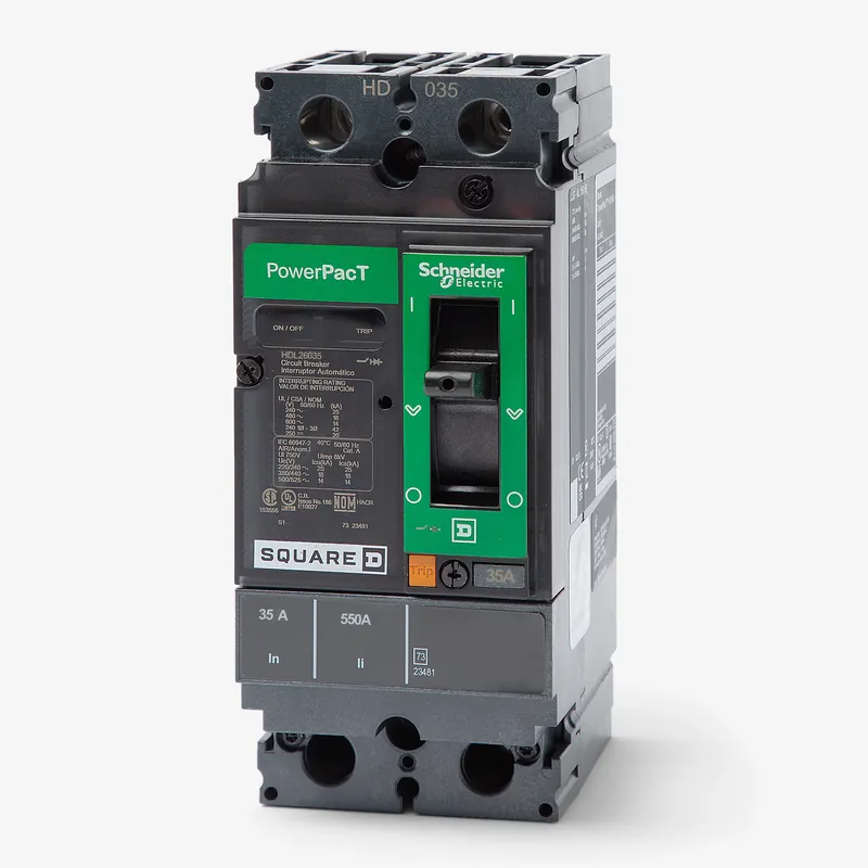 Square D HDL26035 - 35A 2 Pole Molded Case Circuit Breaker Clearance