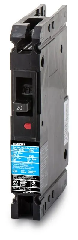 Final Sale Siemens ED61B015 - 15A 1 Pole Molded Case Circuit Breaker