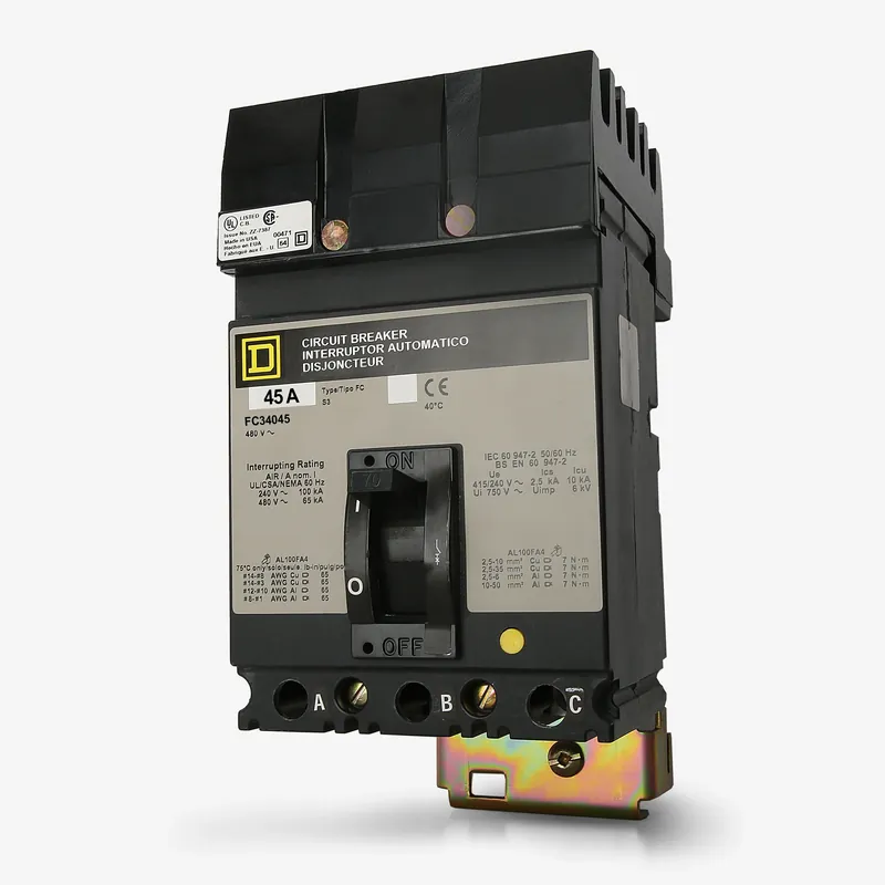 Instant Buy Square D FC34045 - 45A 3 Pole Molded Case Circuit Breaker