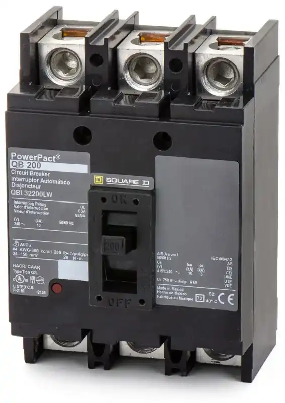 Square D QBL32200LW - 200A 3 Pole Molded Case Circuit Breaker Final Sale