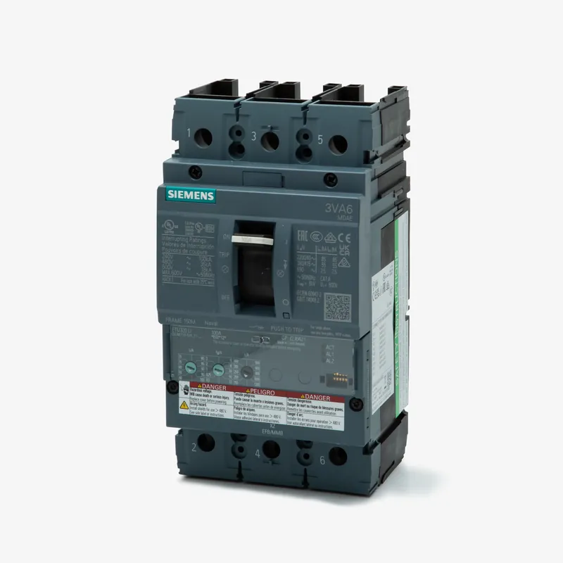 Siemens 3VA6110-5HL31-0AA0 - 100A 3 Pole Molded Case Circuit Breaker Save Now