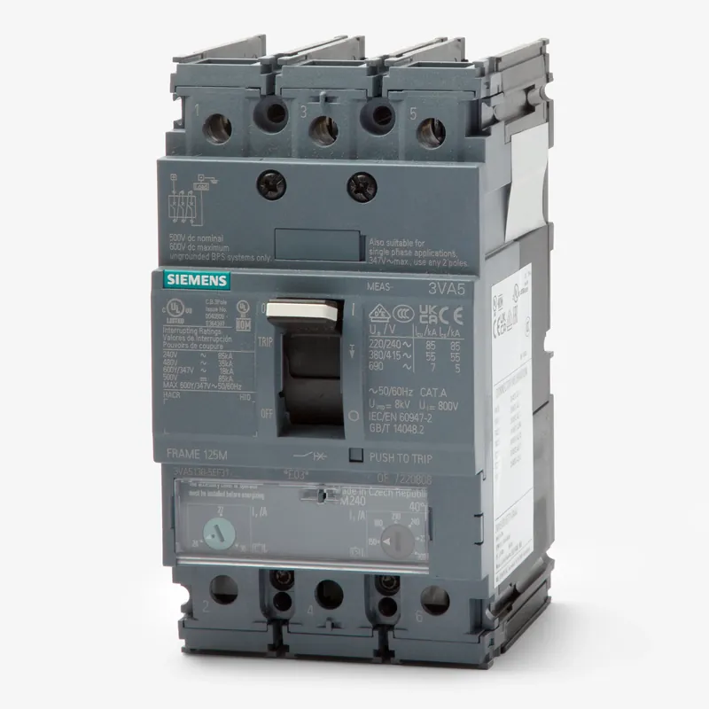 Siemens 3VA5125-6EC31-0AA0 - 25A 3 Pole Molded Case Circuit Breaker In Demand