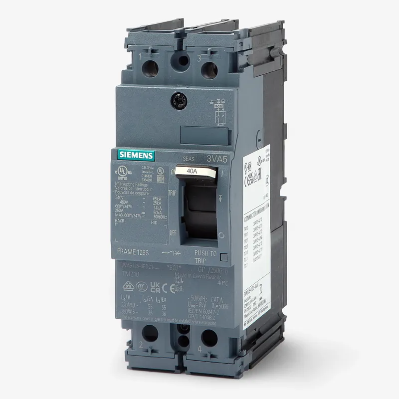 Siemens 3VA5140-5ED21-0AA0 - 40A 2 Pole Molded Case Circuit Breaker Don't Miss Out