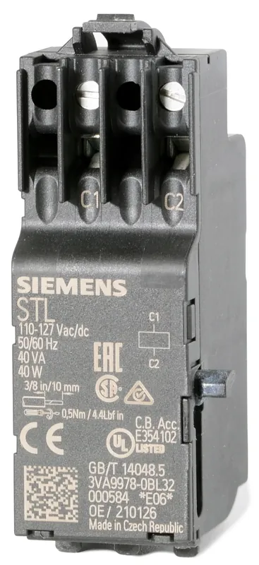 Siemens 3VA9978-0BL32 Shunt Trip Big Sale