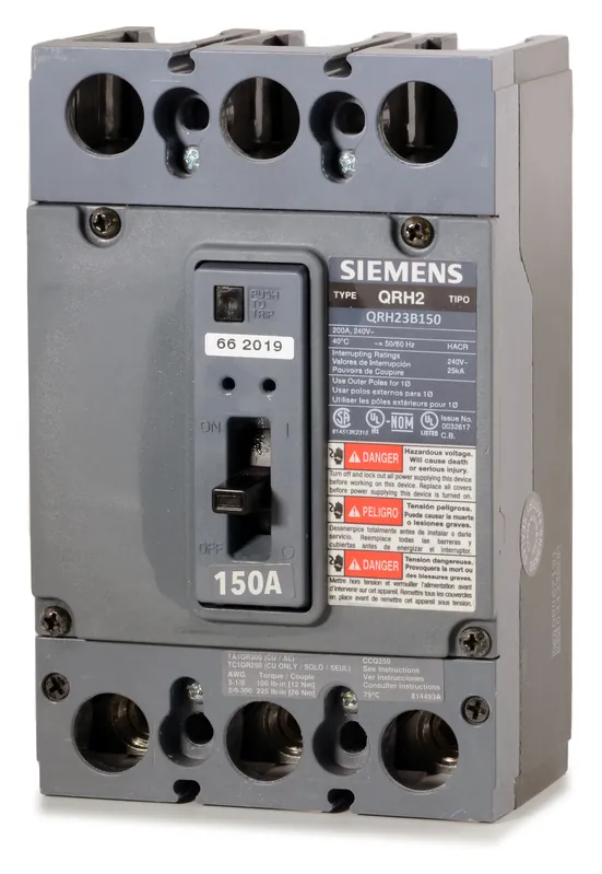 Siemens QRH23B150 - 150A 3 Pole Molded Case Circuit Breaker Buy Today