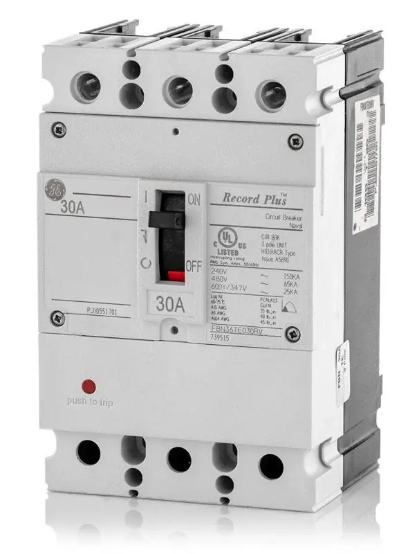 Order Now ABB / General Electric FBN36TE030RV - 30A 3 Pole Molded Case Circuit Breaker