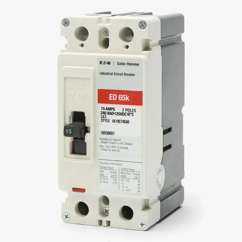 Eaton / Cutler-Hammer ED2015 - 15A 2 Pole Molded Case Circuit Breaker In Demand