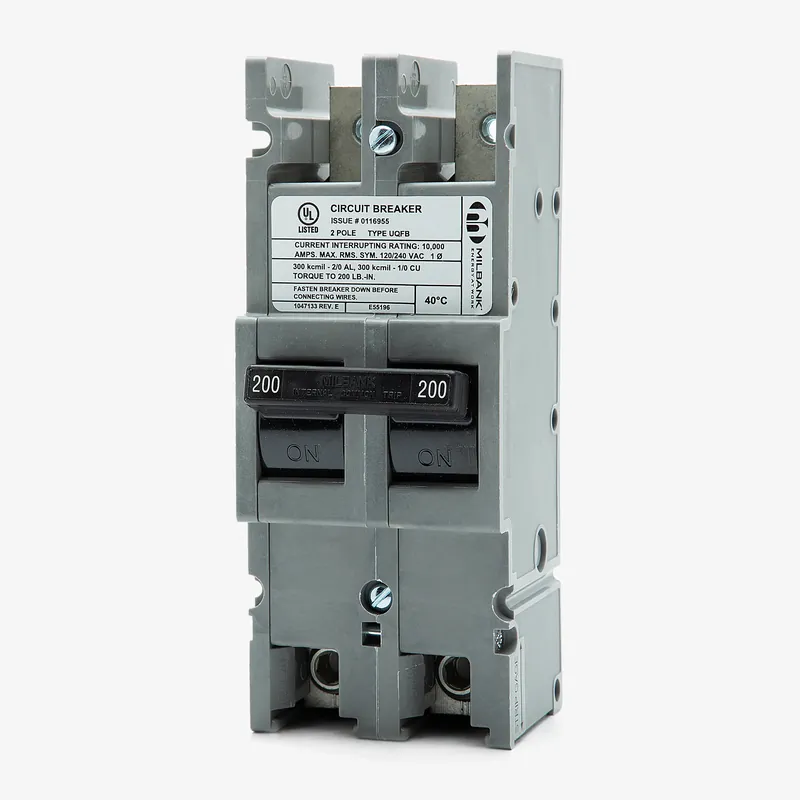 Popular Milbank UQFB-200-X1 2 Pole Circuit Breaker