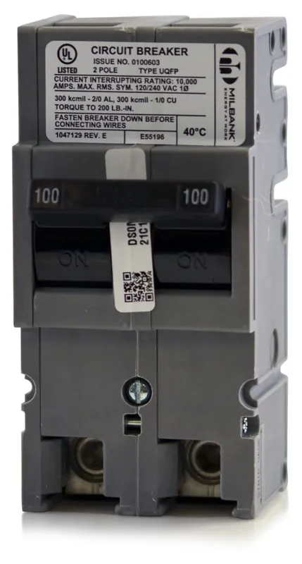 Hassle-Free Returns Zinsco QFP100-2 - 100A 2 Pole Molded Case Circuit Breaker