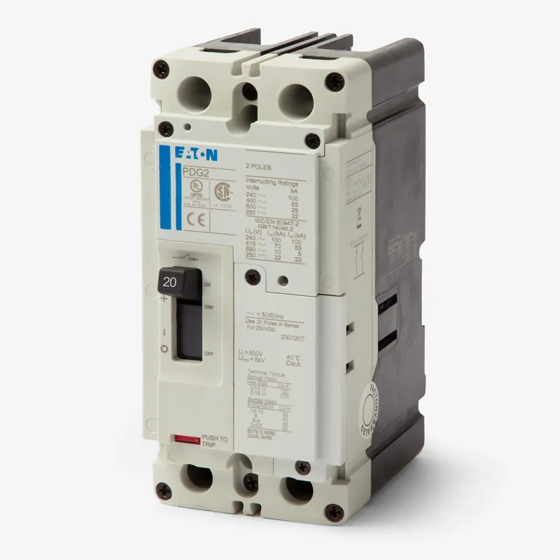 Eaton / Cutler-Hammer PDG22M0020TFFL - 20A 2 Pole Molded Case Circuit Breaker Get Yours