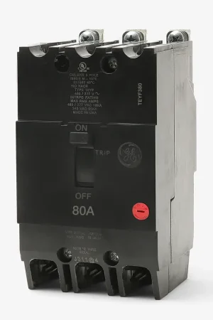 ABB / General Electric TEYF380 - 80A 3 Pole Miniature Circuit Breaker Bargain