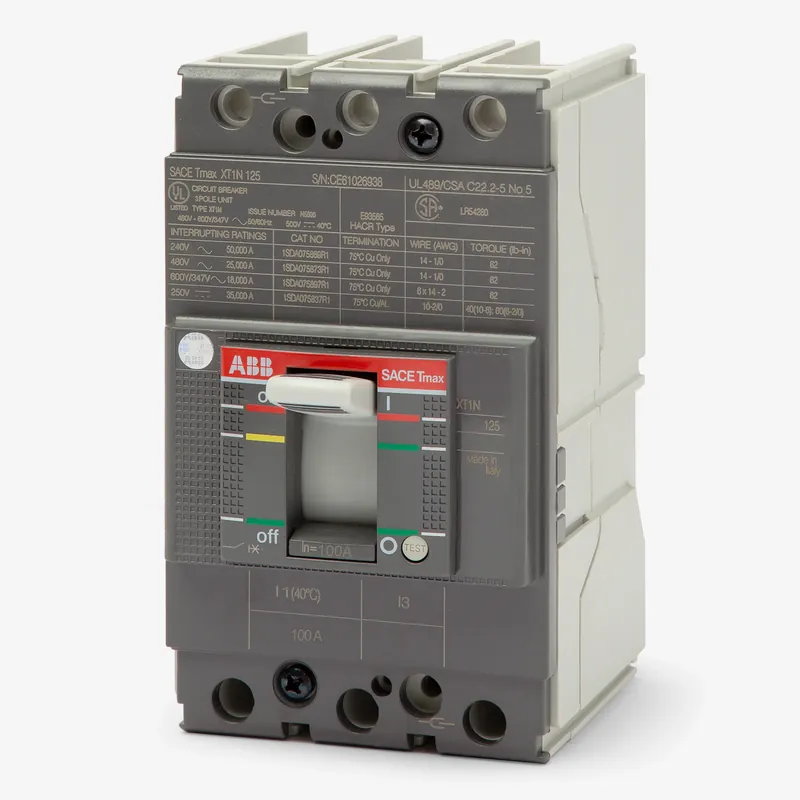 ABB XT1NU3100AFD000XXX - 100A 3 Pole Molded Case Circuit Breaker Super Sale