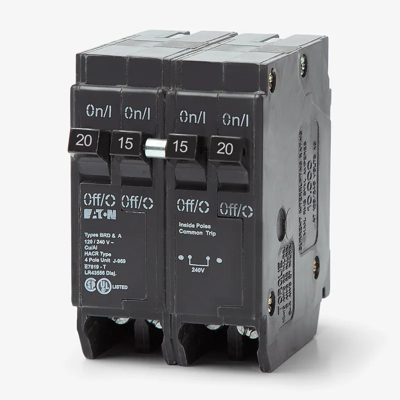 Hot Deal Eaton / Cutler-Hammer BQC220215 - 20/15A Quadplex Miniature Circuit Breaker