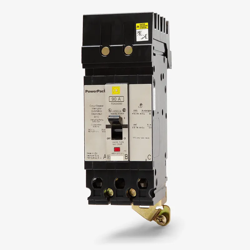 Square D FDA34090 - 90A 3 Pole Molded Case Circuit Breaker Hassle-Free Returns