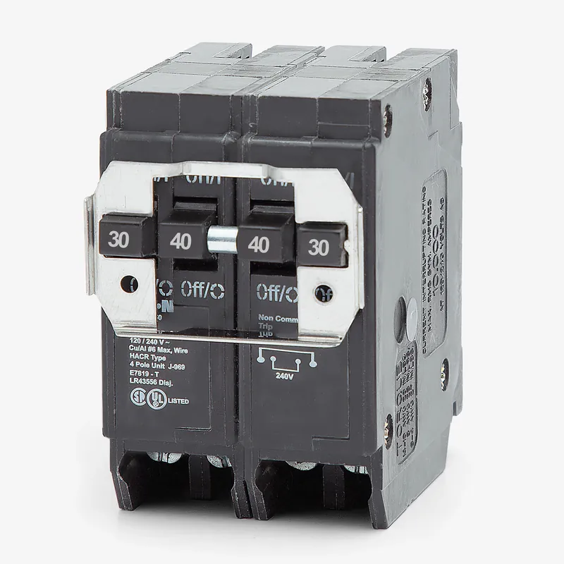 Limited Time Eaton / Cutler-Hammer BRDC230240 - 30/40A Quadplex Miniature Circuit Breaker