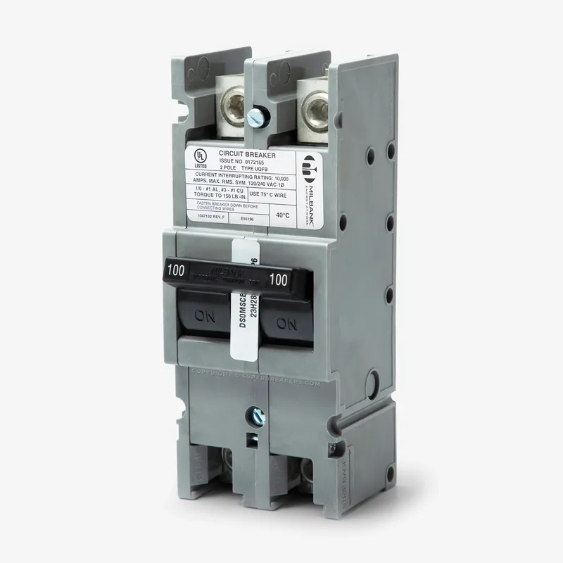 Bargain Milbank UQFB-100 2 Pole Circuit Breaker