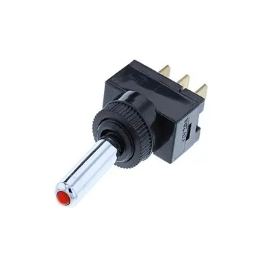 Best Seller TE4-1A-DC-1-RL Switch Components - Wedge Toggle - 3P SPST OFF-ON, Red LED