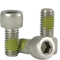 Final Sale 1/4"-28 x 1/2" Socket Head Cap Screws, Nylon-Patch 18-8 Stainless Steel, Full Thread, Qty 100