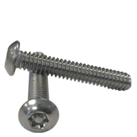 1/4"-20 x 5/8" Machine Screws, Torx Button Head, T27 Drive 6 Lobe Pin-In (Tamper-Resistant), 18-8 Stainless Steel, Full Thread, Qty 100 Buy Today