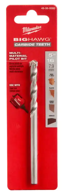 Milwaukee Tool 49-56-9300 BIG HAWG with Carbide Teeth Pilot Bit Factory Price