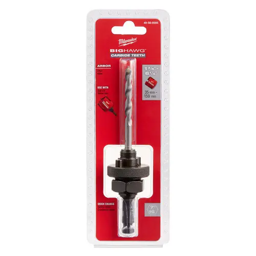 Top Rated Milwaukee Tool 49-56-9305 BIG HAWG Arbor with Carbide Teeth