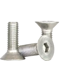 Fan Favorite M5-0.80 x 12 mm Flat Head Socket Cap Screws, 18-8 Stainless Steel A2, Full Thread, Coarse (UNC), Qty 100