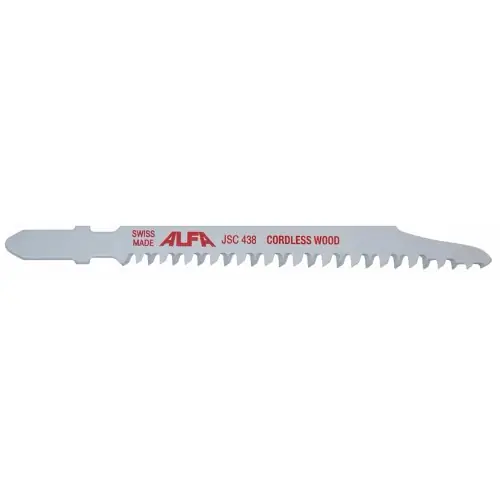 Hot Deal Alfa Tools JSC438T 4" 8-10Tpi Cordless Jig Saw Blade Wood Tubed