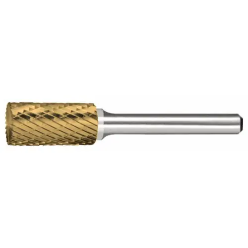 Next Day Delivery Alfa Tools B71293DTN Sb-2 Carbide Burr Cylindrical End Cut Double Cut Tin Coated