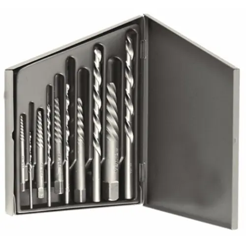 Cheap Alfa Tools SE61747 10 pc Screw Extractor Left Hand Drill Set